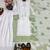 White art silk printed salwar kameez