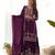 Purple silk blend embroidered palazzo set