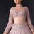pink net embroidered lehenga choli