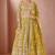 mustard net embroidered lehenga choli