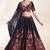 black georgette embroidered lehenga choli