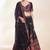 black georgette embroidered lehenga choli