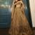 champagne net embroidered lehenga choli