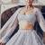 lavender silk blend embroidered lehenga choli