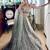 silver silk blend embroidered lehenga choli