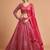 pink net embroidered lehenga choli