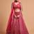 pink net embroidered lehenga choli