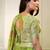 yellow organza embroidered lehenga choli