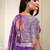 purple organza embroidered lehenga choli