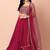 pink georgette embroidered lehenga choli
