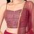 pink georgette embroidered lehenga choli