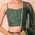 green georgette embroidered lehenga choli