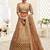 champagne silk blend embroidered lehenga choli