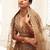 champagne silk blend embroidered lehenga choli