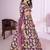 purple georgette embroidered lehenga choli