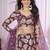 purple georgette embroidered lehenga choli