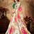 cream organza printed lehenga choli