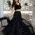 black organza embroidered lehenga choli