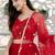 red georgette embroidered lehenga choli