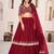 pink georgette embroidered lehenga choli
