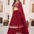 pink georgette embroidered lehenga choli