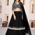black georgette embroidered lehenga choli