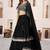 black georgette embroidered lehenga choli