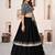 black georgette embroidered lehenga choli
