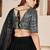 black georgette embroidered lehenga choli