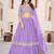 lavender georgette embroidered lehenga choli