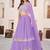 lavender georgette embroidered lehenga choli