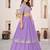 lavender georgette embroidered lehenga choli