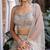 beige silk blend embroidered lehenga choli