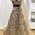 golden net embroidered lehenga choli
