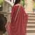 D peach georgette readymade suit with embroidery & sequence work