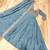 Blue vichitra silk anarkali readymade suit with embroidery & zari work