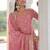 Pink silk readymade suit with embroidery & sequince work