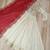 White & red silk anarkali readymade suit with embroidery & beads work