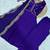 Violet chanderi silk anarkali readymade suit with thread embroidery work
