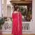 Rani pink chanderi silk anarkali readymade suit with thread embroidery work