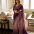 baby pink-purple shaded in sequin embroidery chiffon saree 