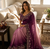 baby pink-purple shaded in sequin embroidery chiffon saree 