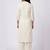 White rayon embroidered kurta set
