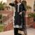Black  silk  party wear embroidery  plazzo suit set