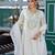 Women's Gorgeous Embroidery Work Flex Cotton Fabric Flared Anarkali Pant and Dupatta Set
