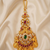 Multicolor peacock kasu bridal maangtikka