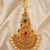 Multicolor peacock bridal maangtikka