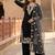 Black georgette  party wear embroidery  suit set