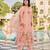 Women's Gorgeous Embroidery Work Chanderi Silk Fabric Straight Kurta Pant and Dupatta Set