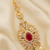 Cute little ruby cz maangtikka